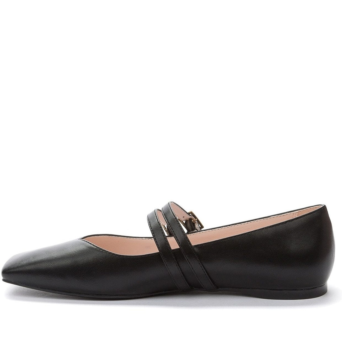 black elegant closed ballerinas