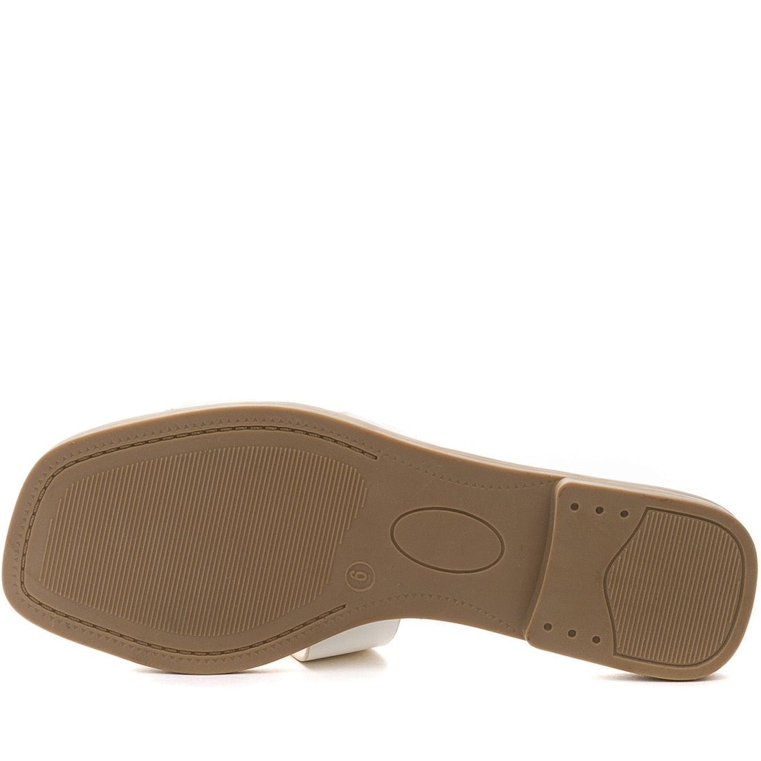 white casual open slippers