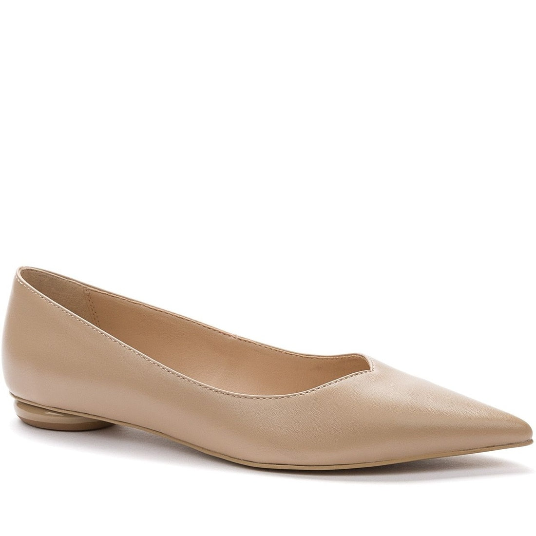 beige elegant closed ballerinas