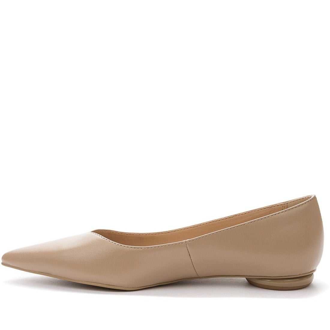 beige elegant closed ballerinas