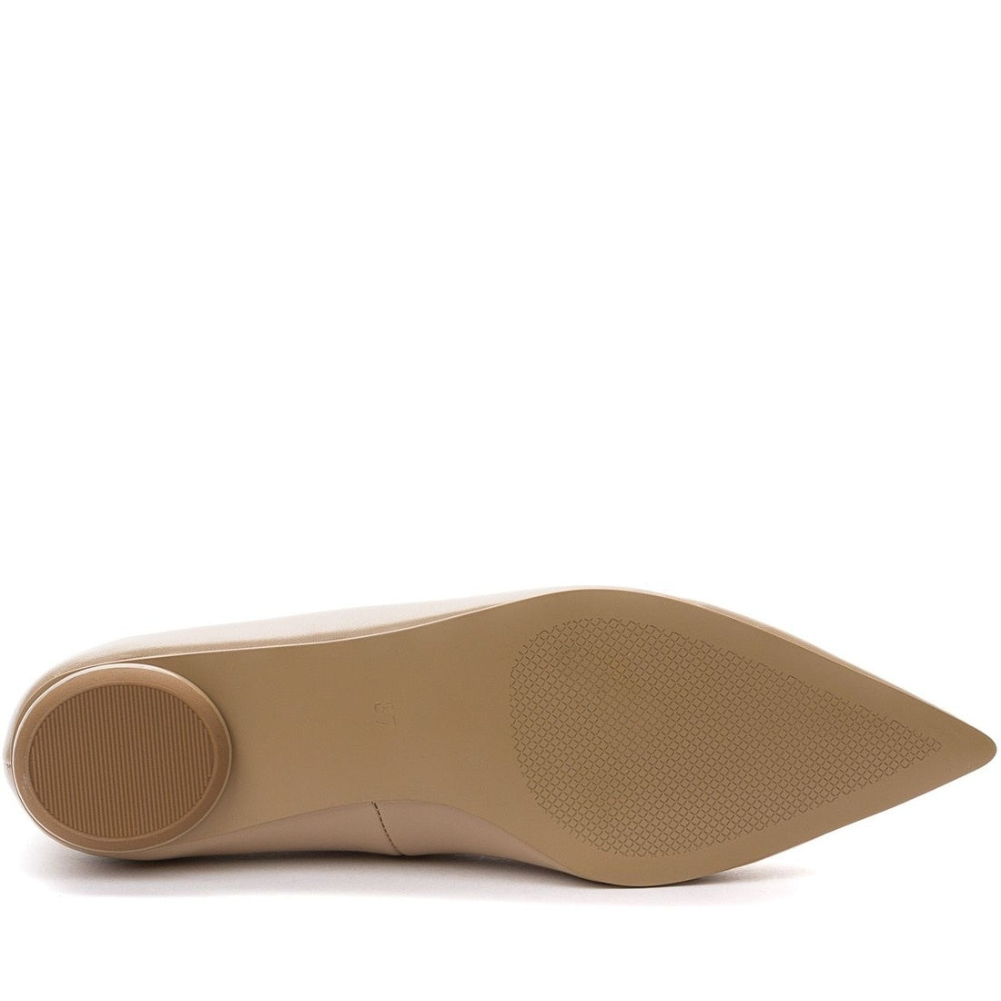 beige elegant closed ballerinas