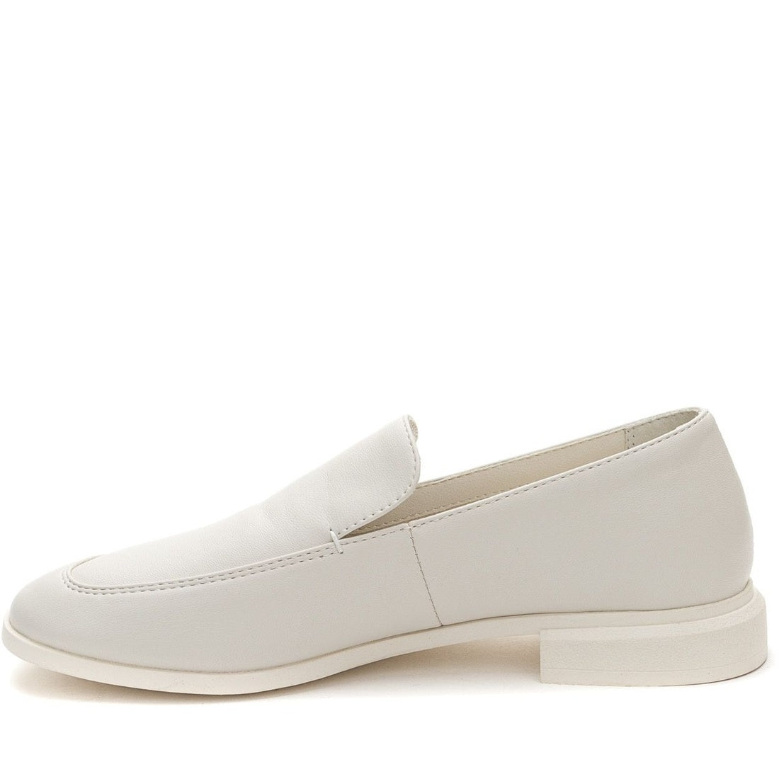 white casual closed loafers