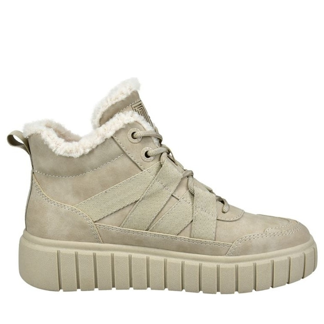 beige casual closed booties