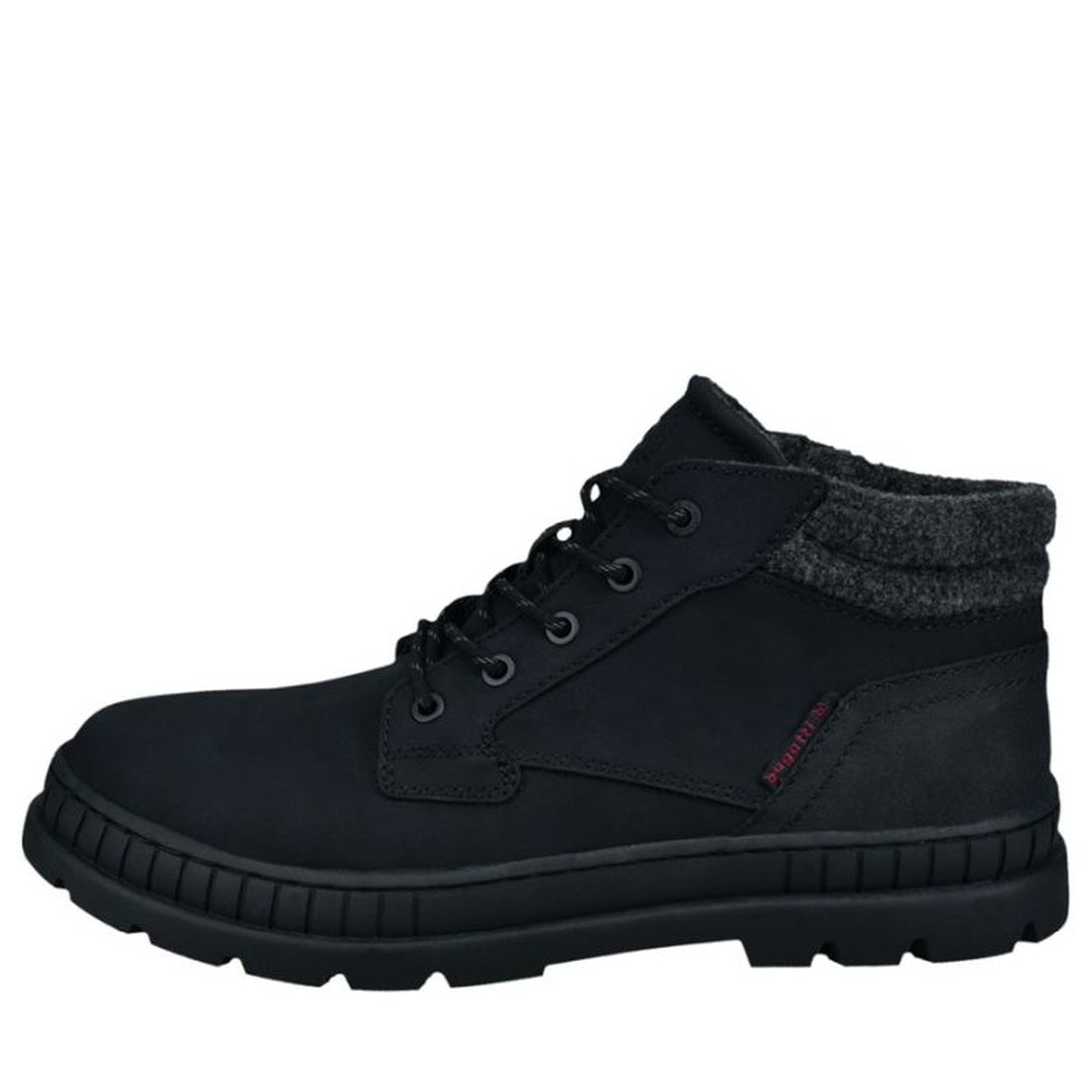 black casual closed booties