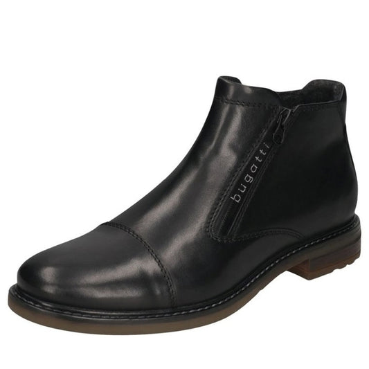 black casual closed booties