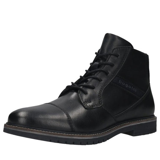 black casual closed booties