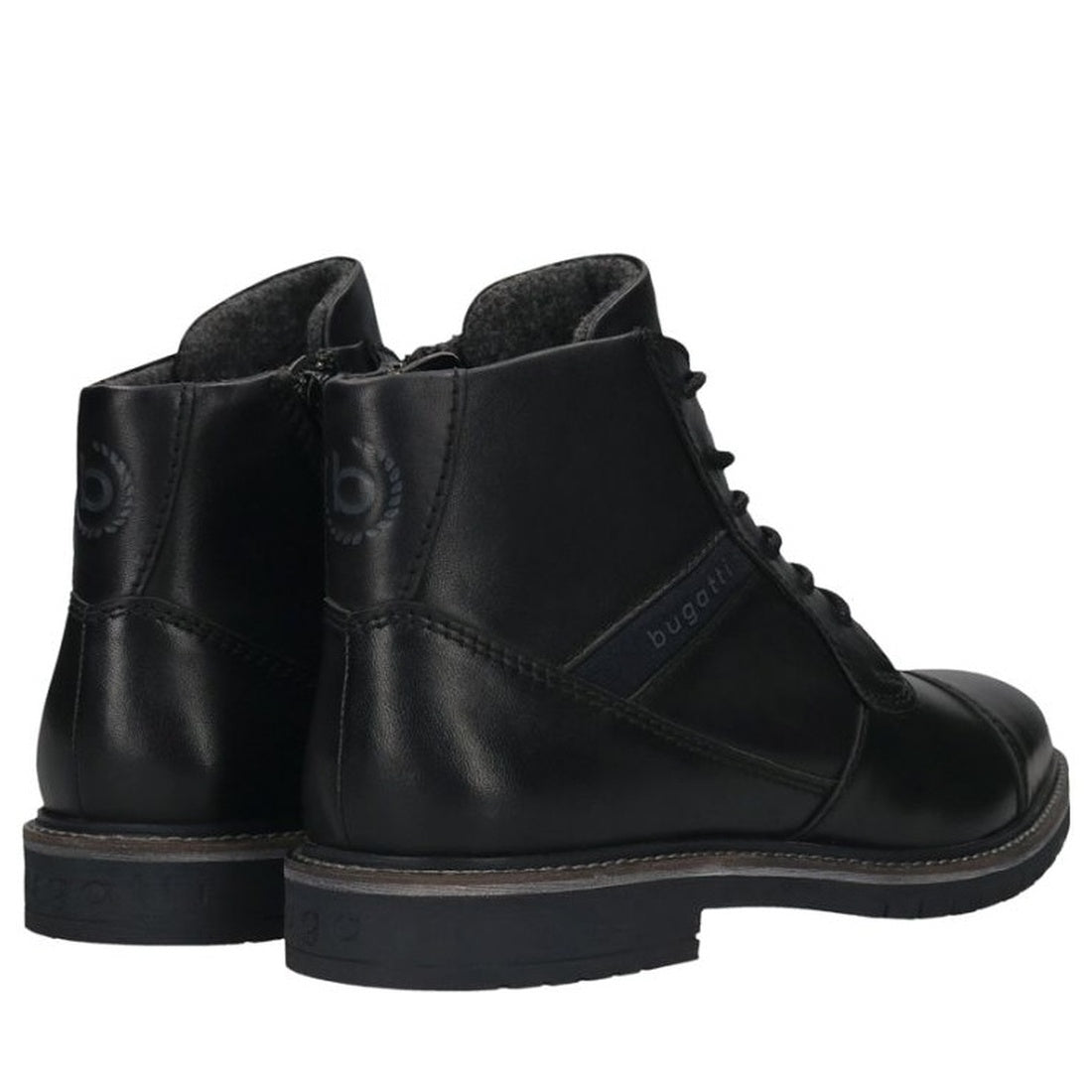 black casual closed booties