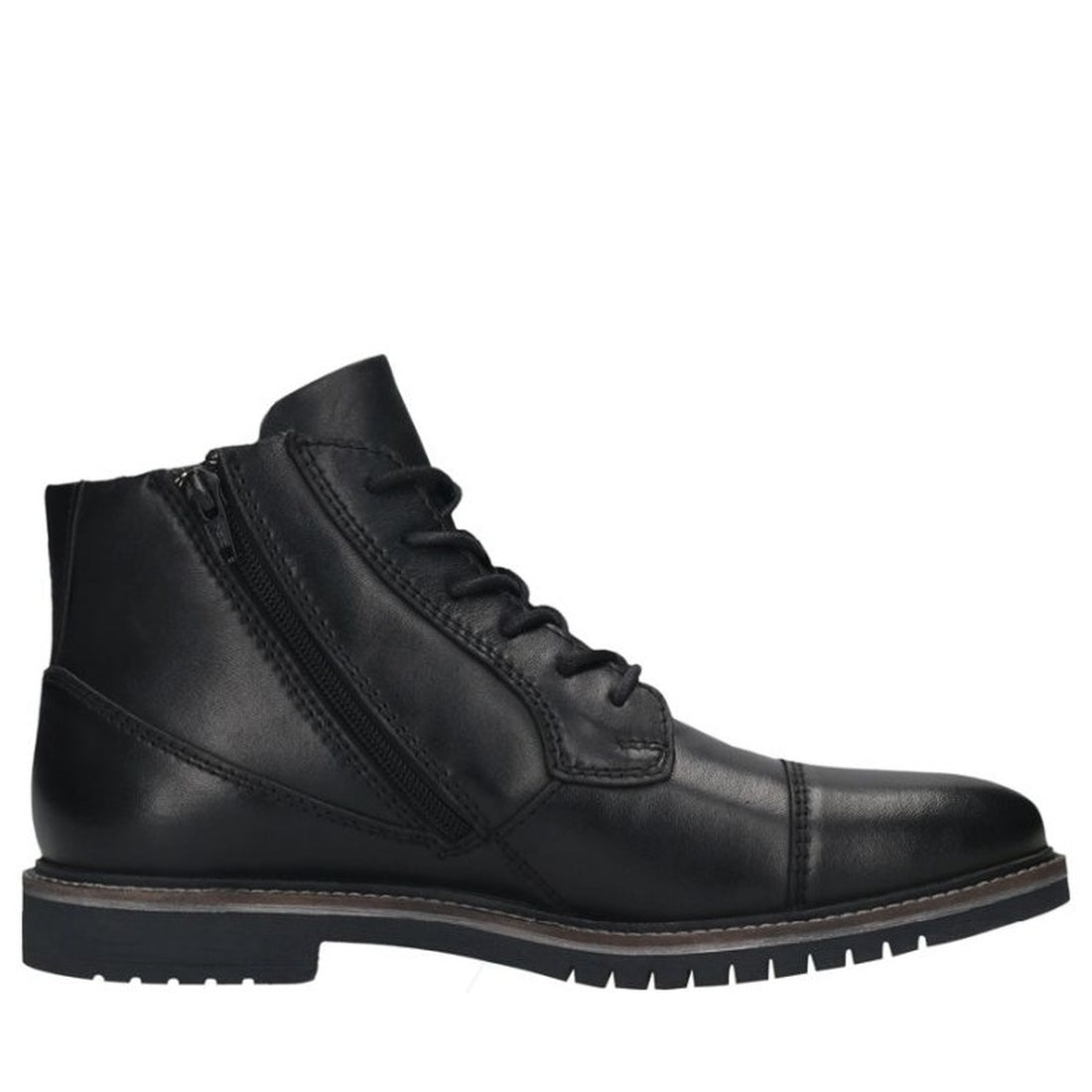 black casual closed booties