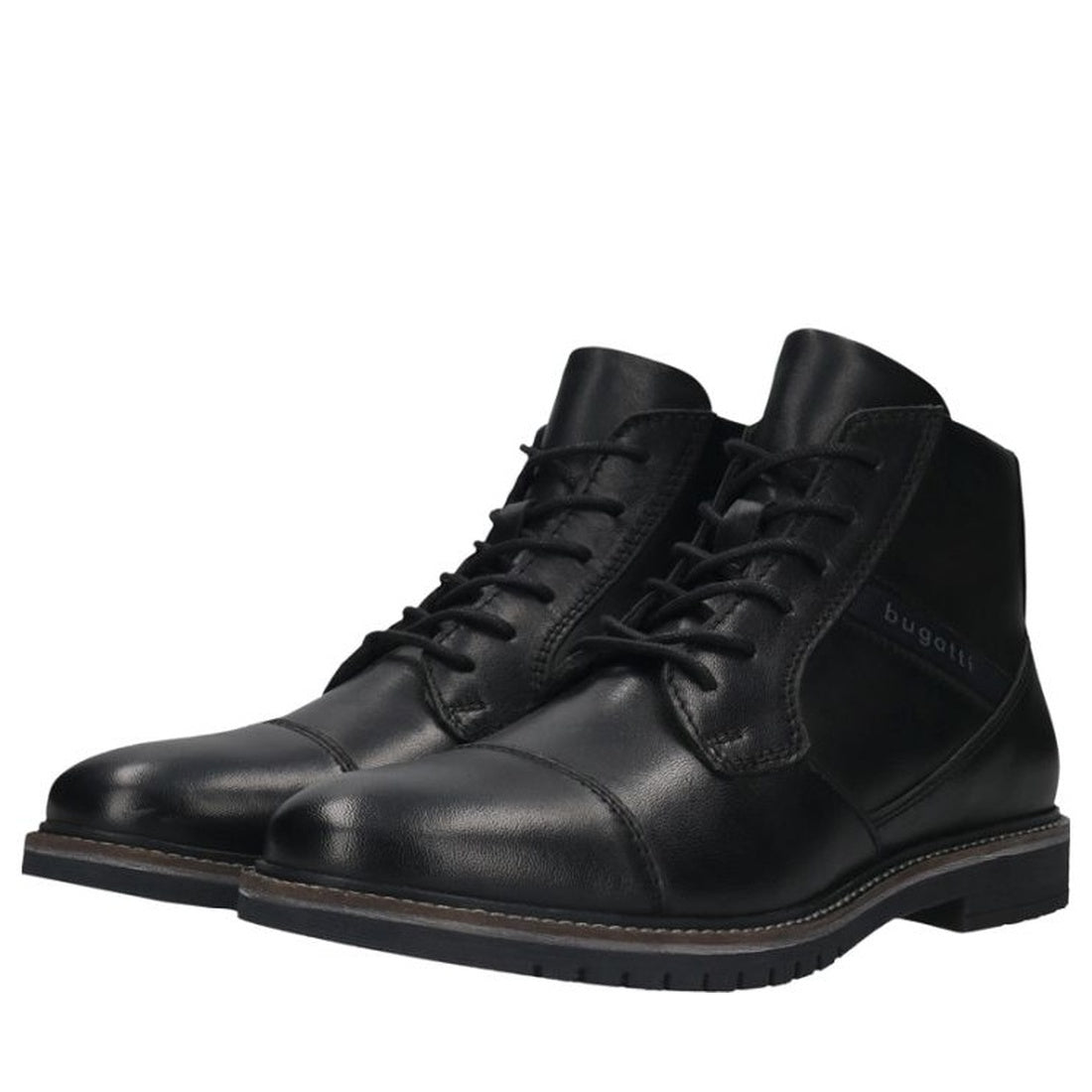 black casual closed booties