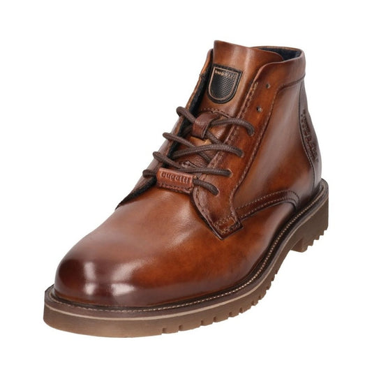 brown casual closed booties