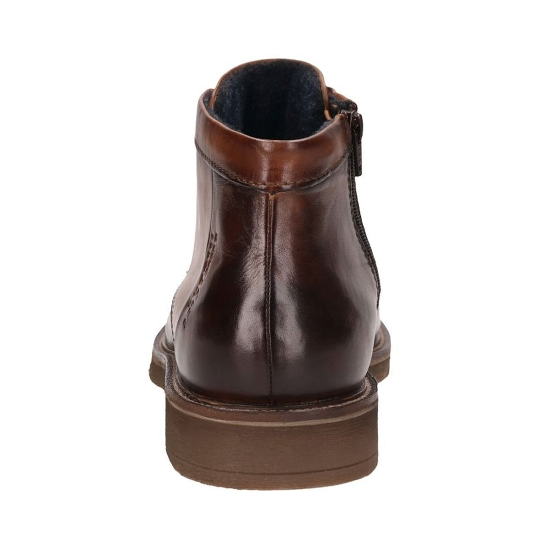 brown casual closed booties