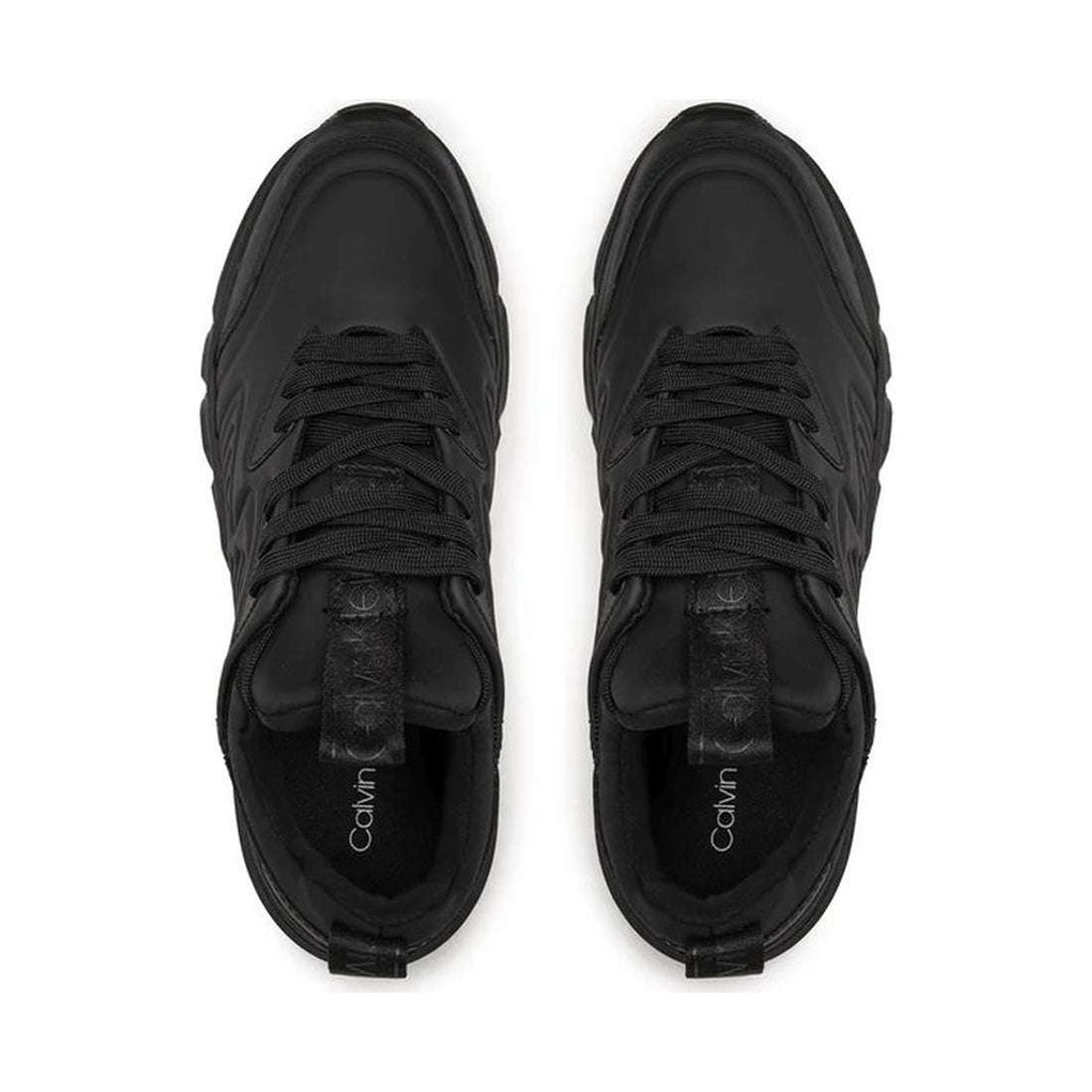 low top lace up leisure black