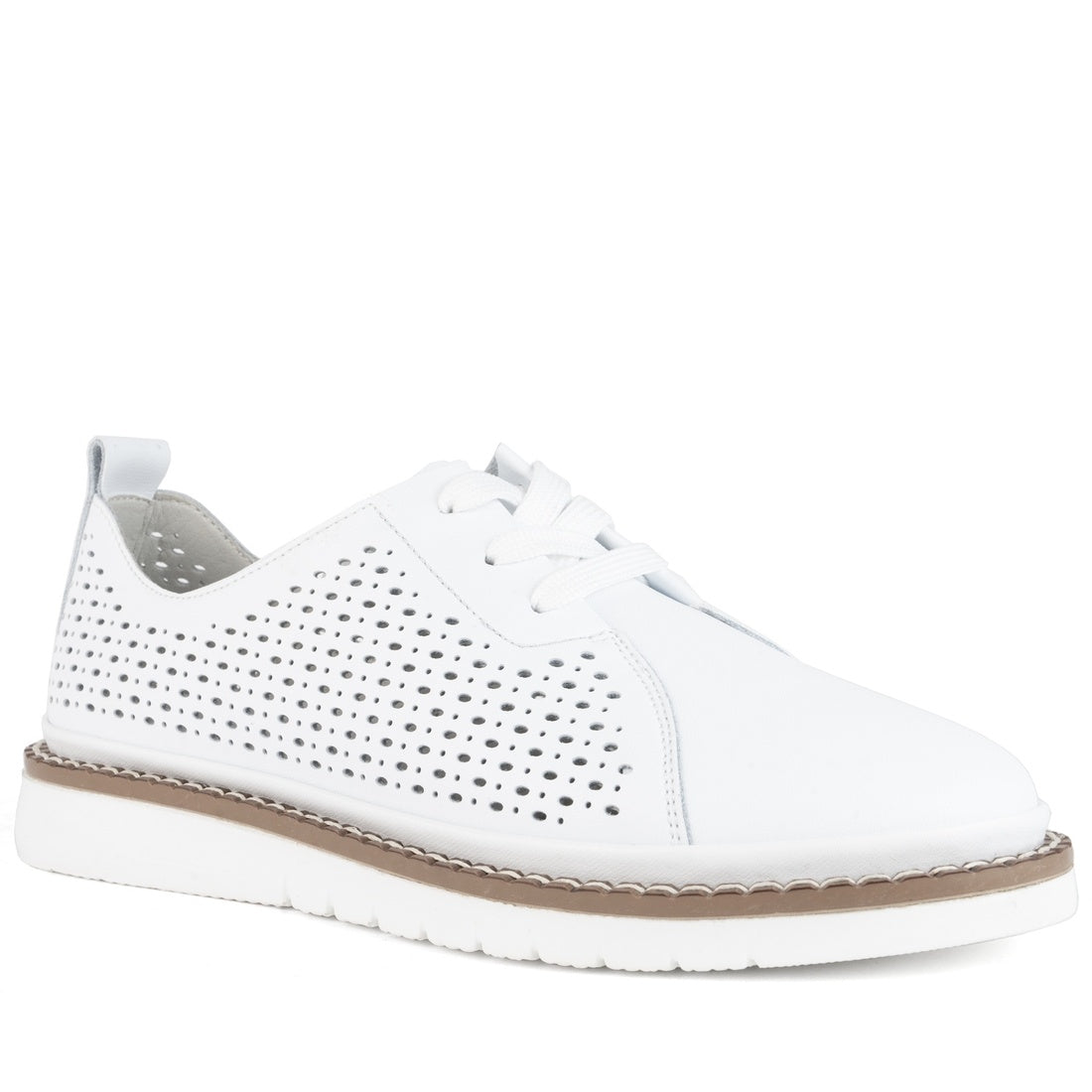 white casual closed leisure shoes