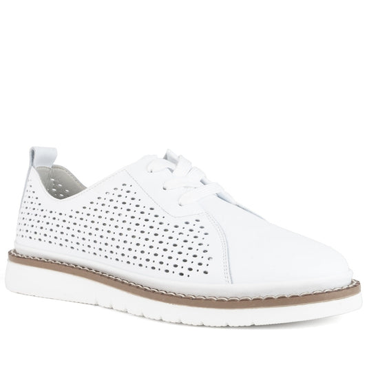 white casual closed leisure shoes
