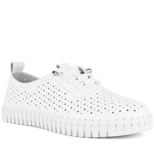 white casual closed leisure shoes