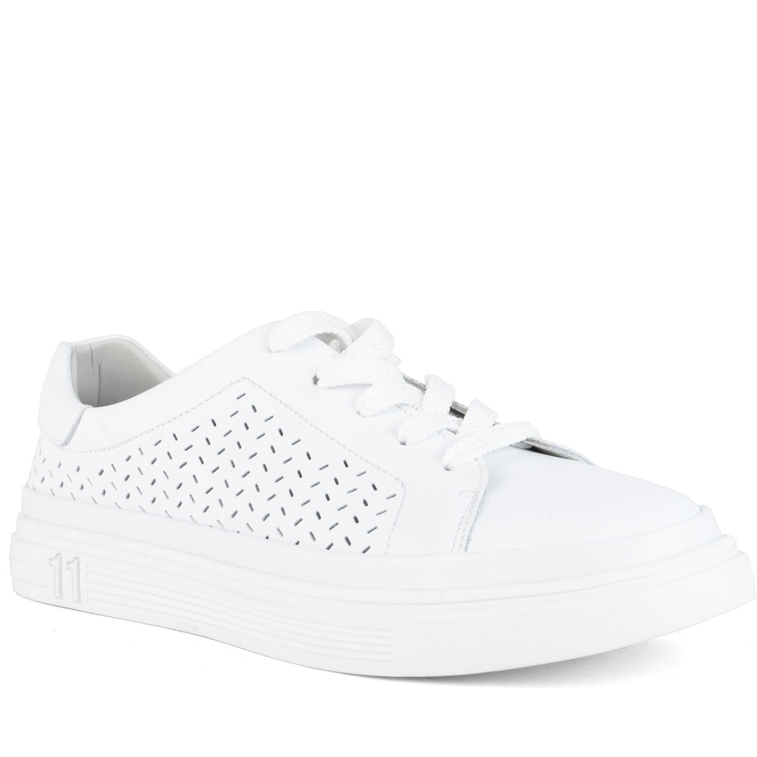 white casual closed leisure shoes