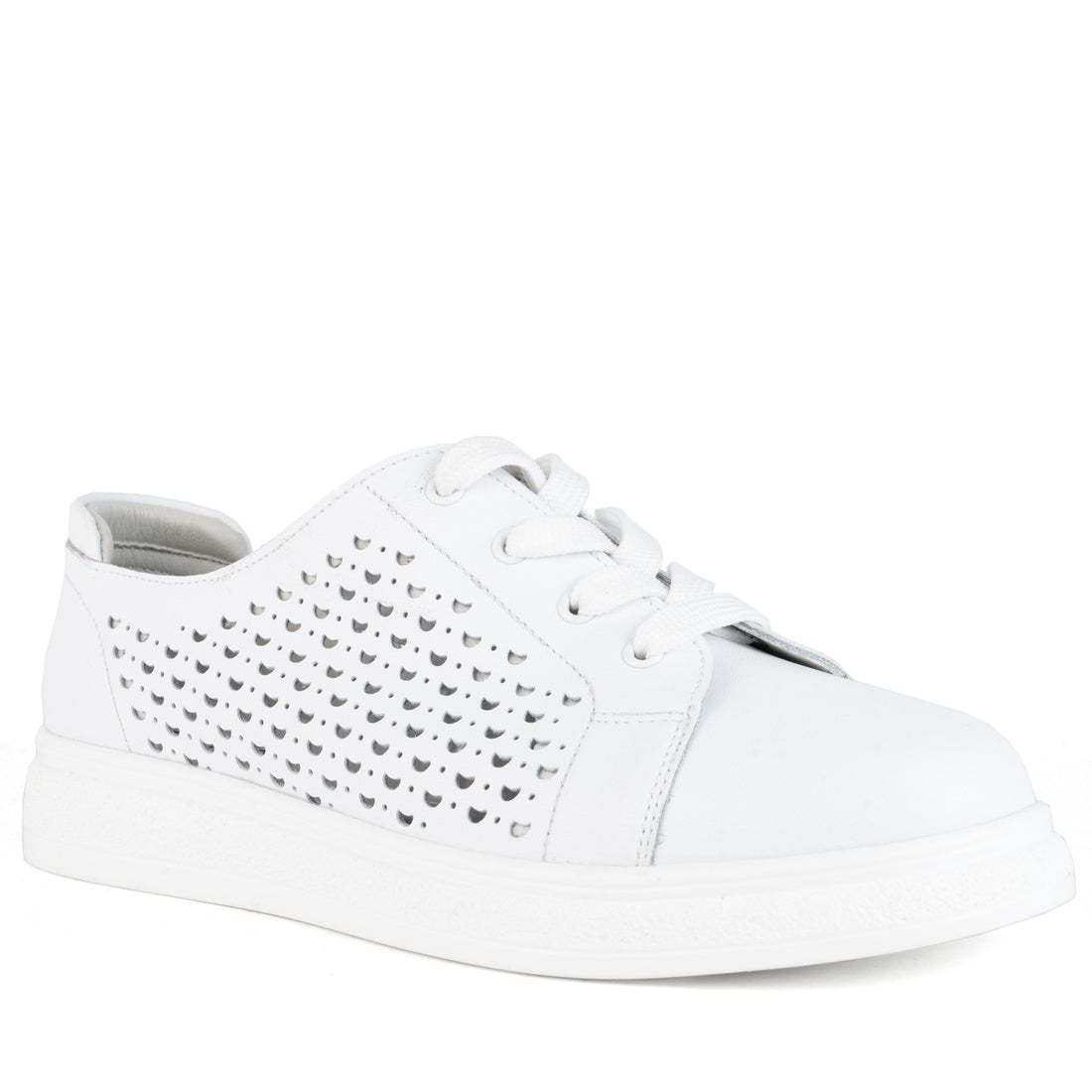 white casual closed leisure shoes