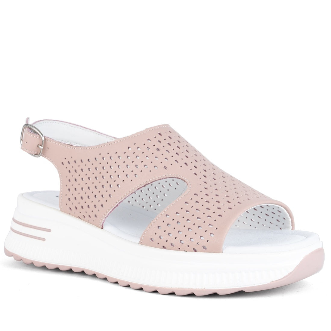pink casual open sandals