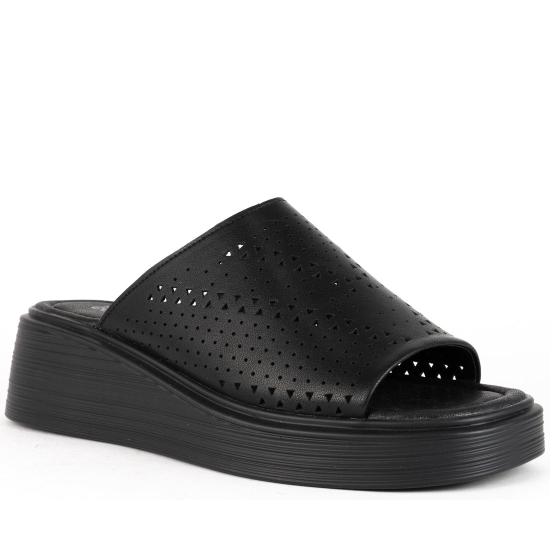 black casual open mules