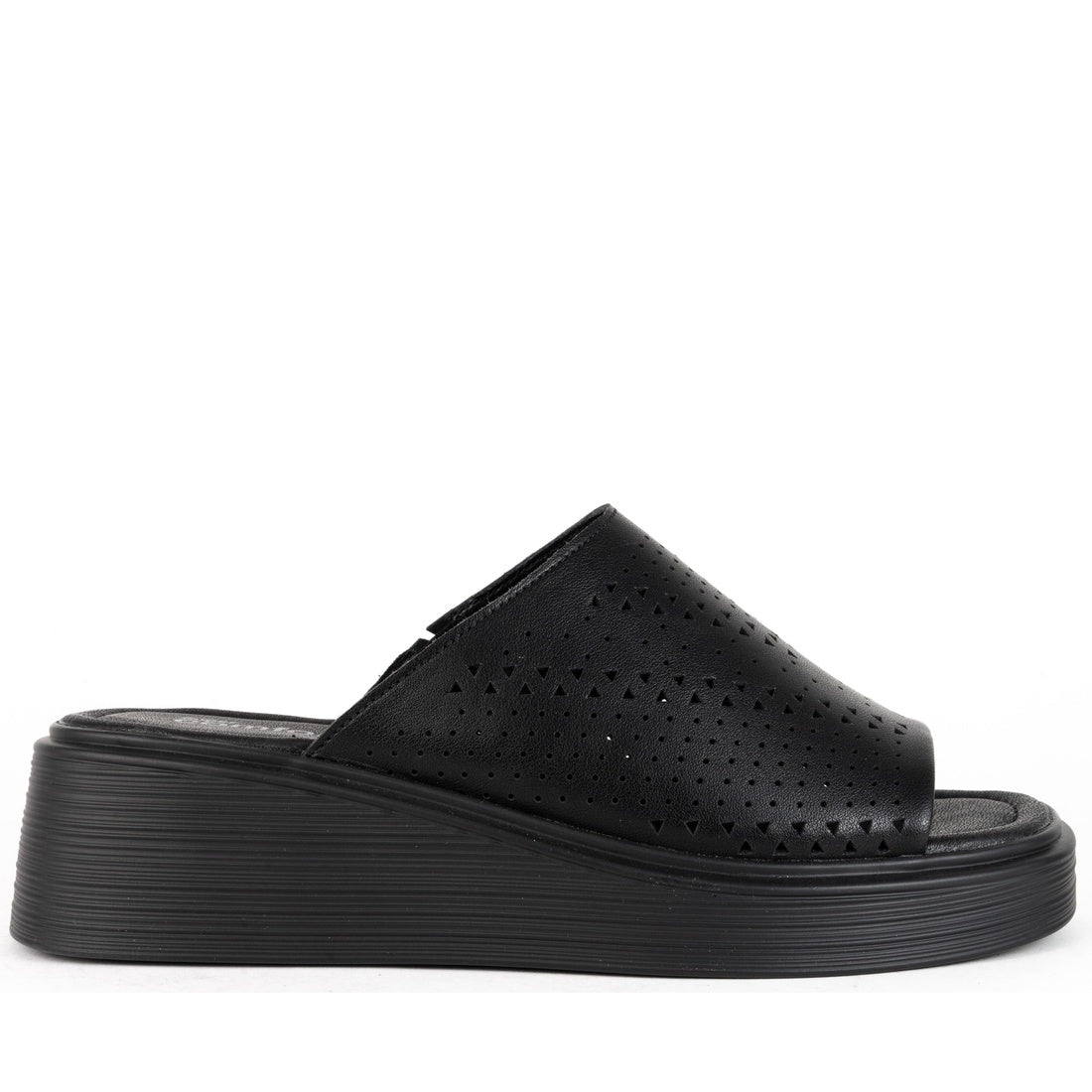 black casual open mules