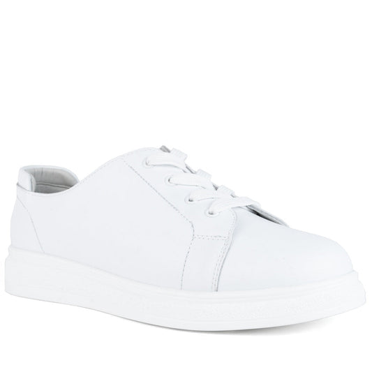 white casual closed leisure shoes