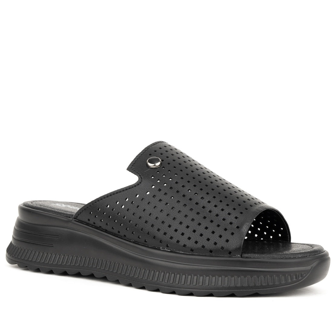 black casual open sandals