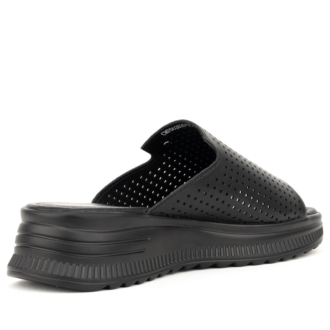 black casual open sandals