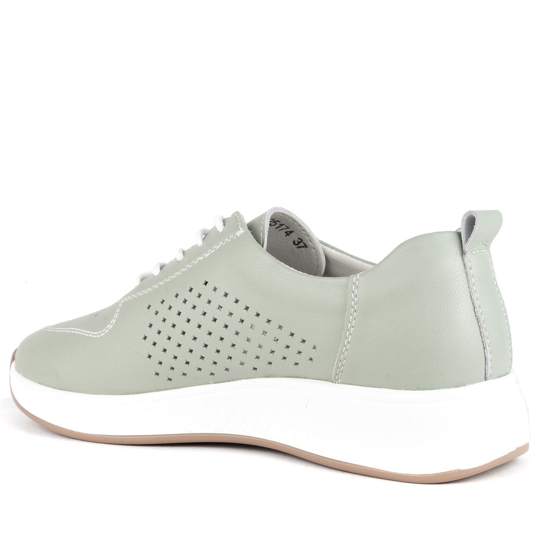 green casual closed leisure shoes