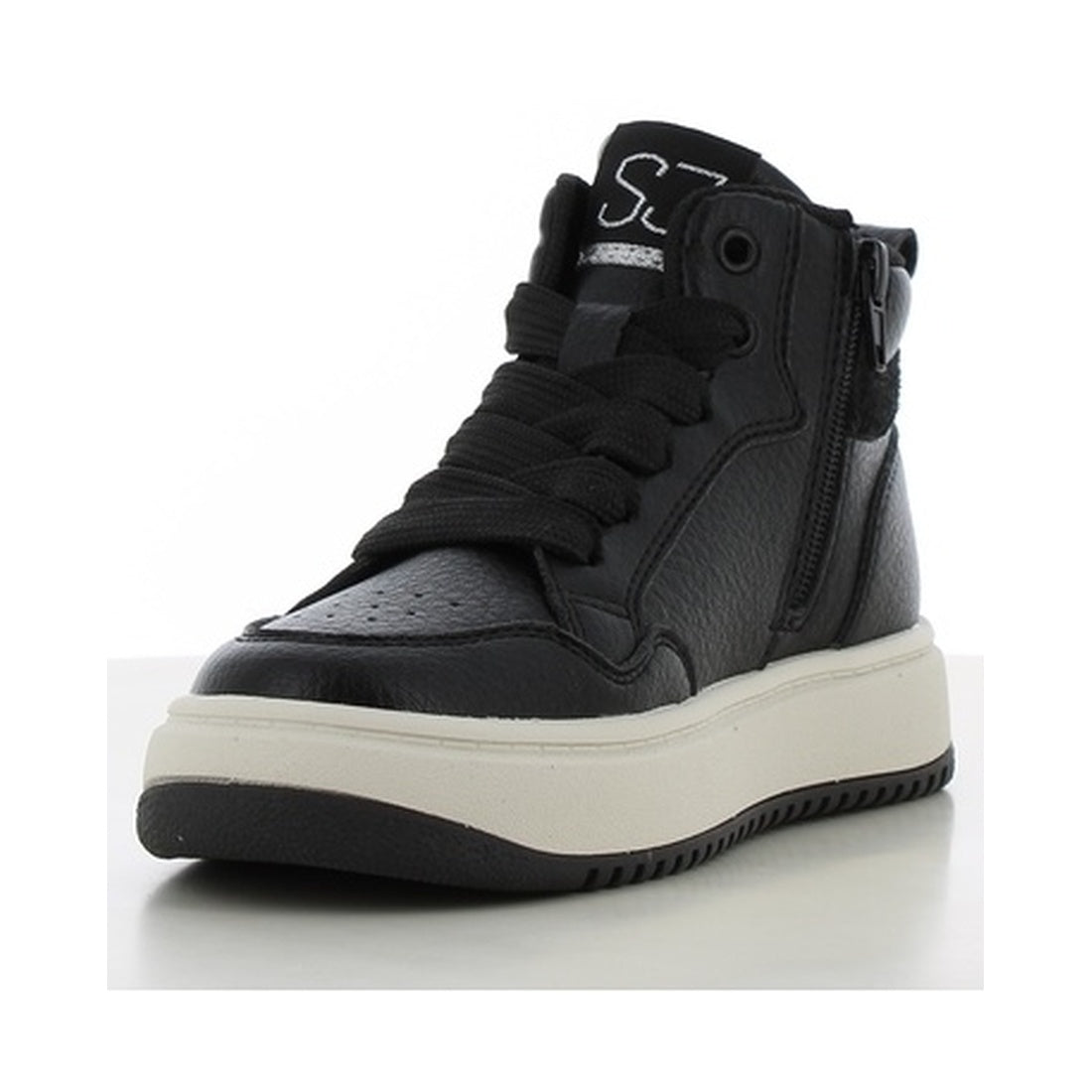 girls kids sneakers high black