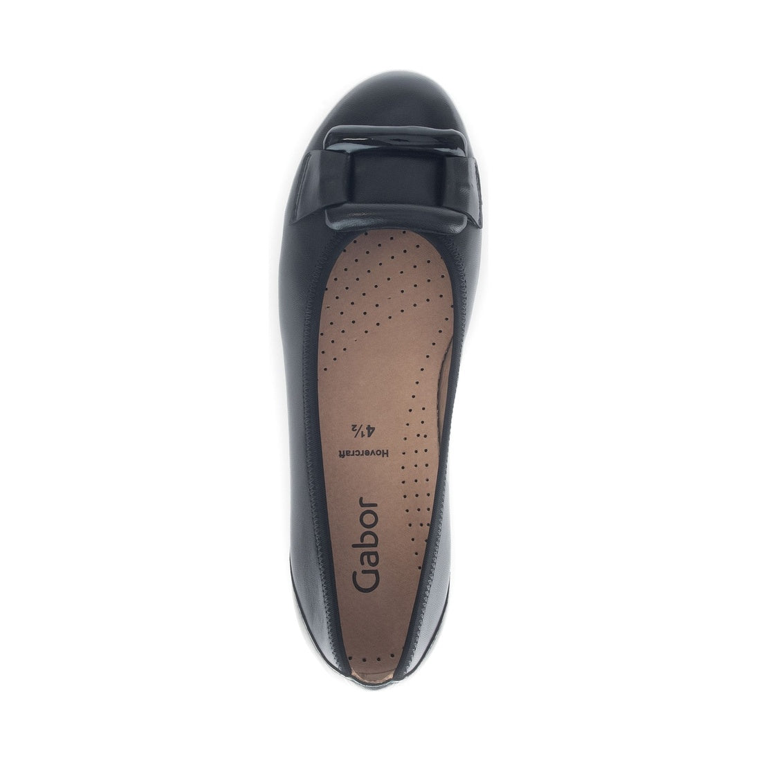 schwarz casual closed ballerinas