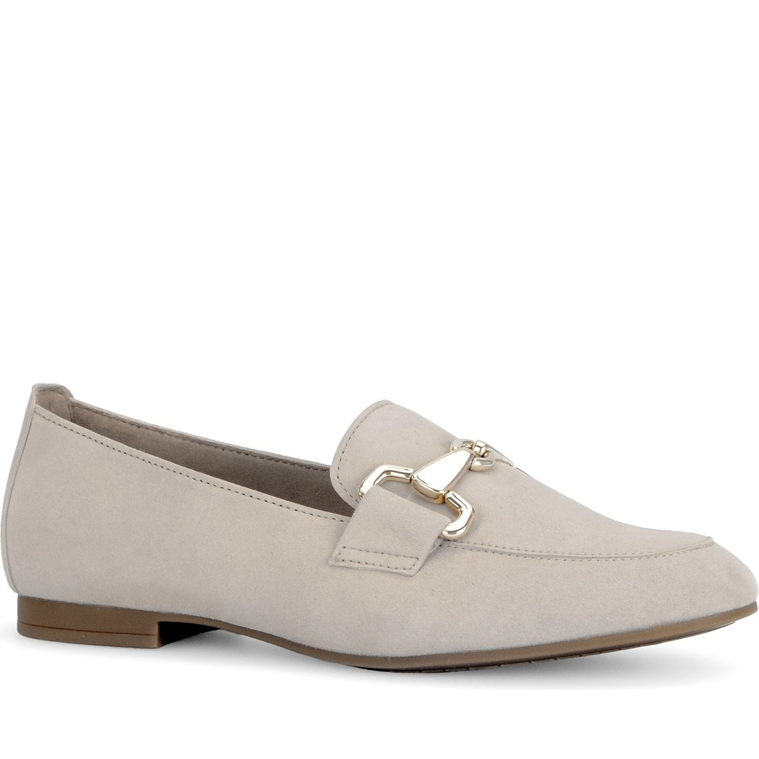 beige casual closed loafers