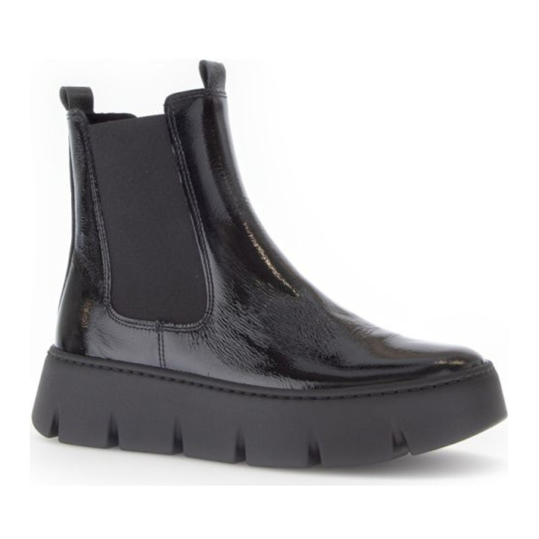 schwarz casual closed booties