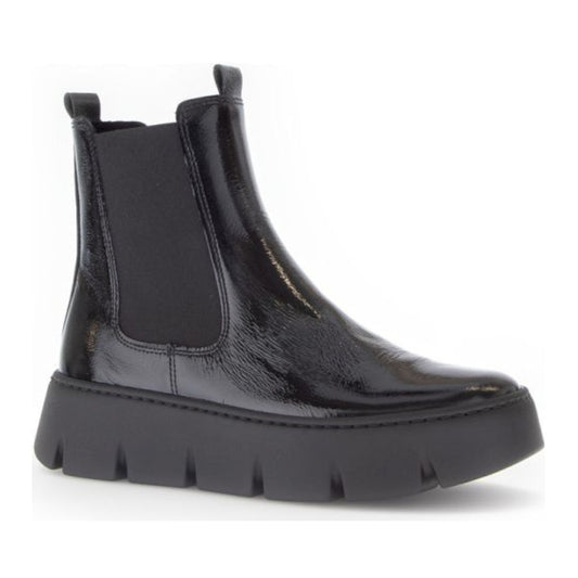 schwarz casual closed booties