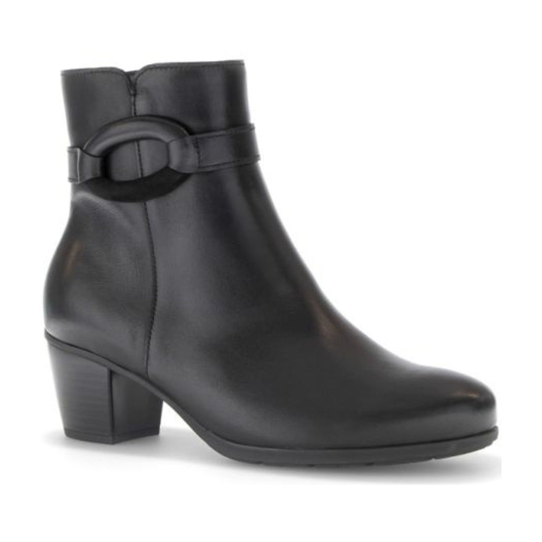 schwarz casual closed booties