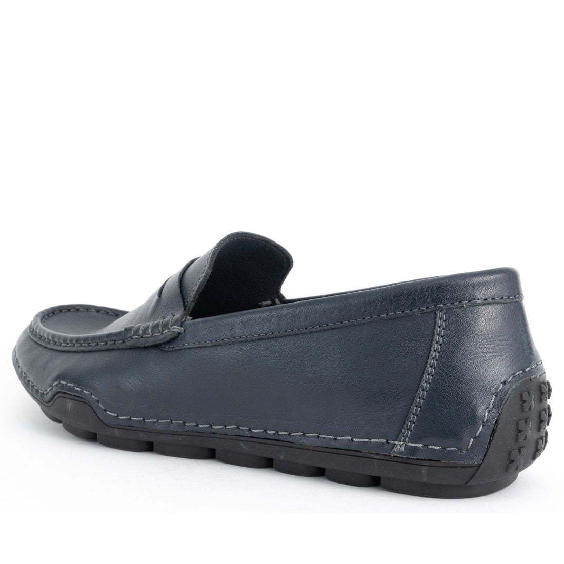 navy casual closed mocasins