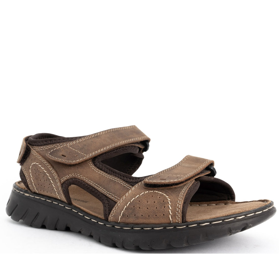 brown casual open sandals