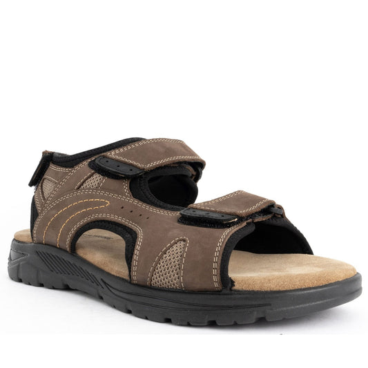 brown casual open sandals