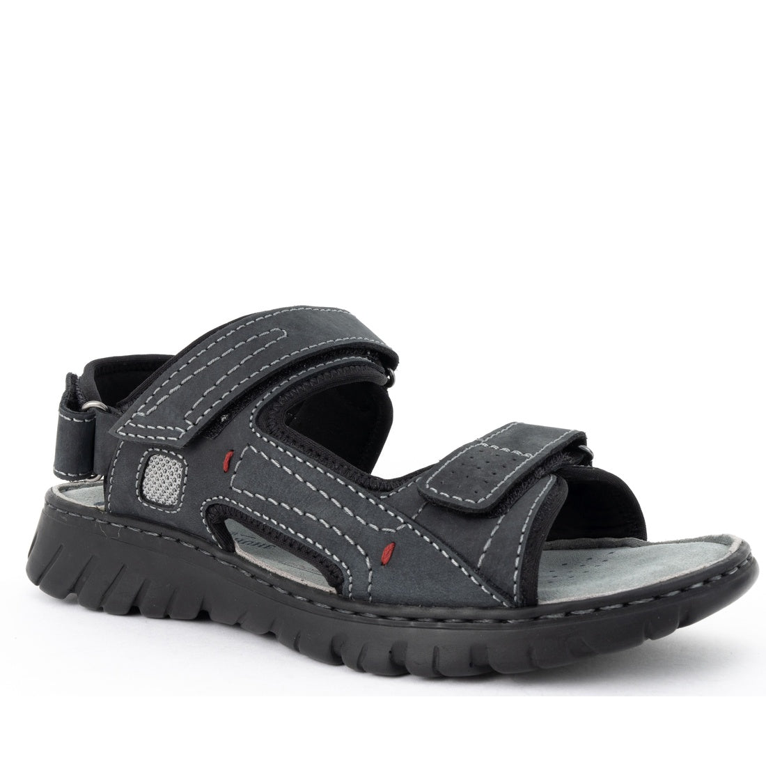 black casual open sandals