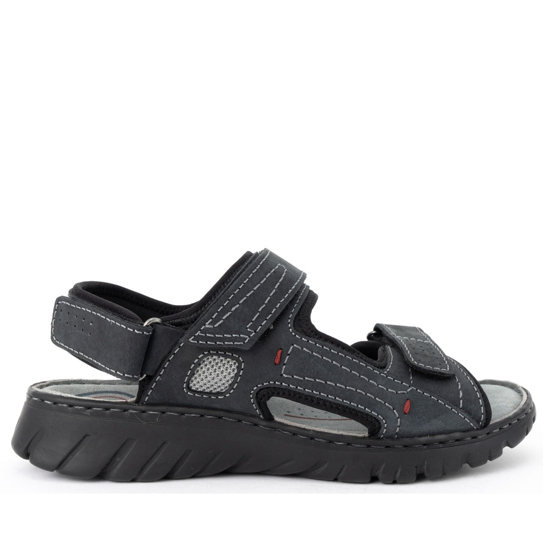 black casual open sandals