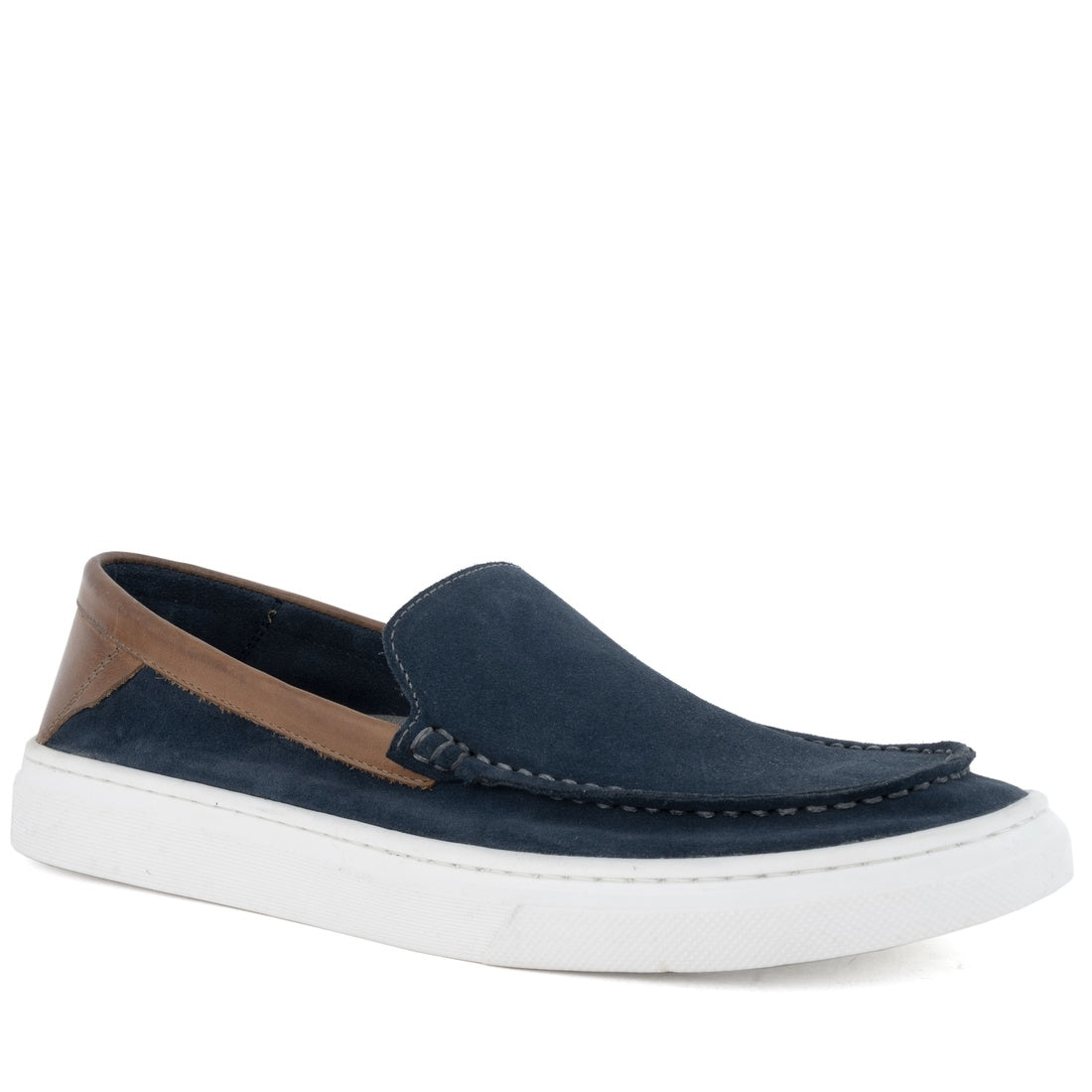 navy casual closed mocasins