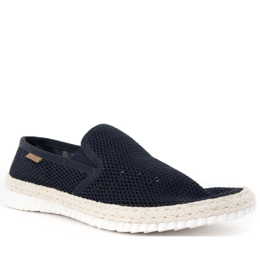 navy casual closed mocasins