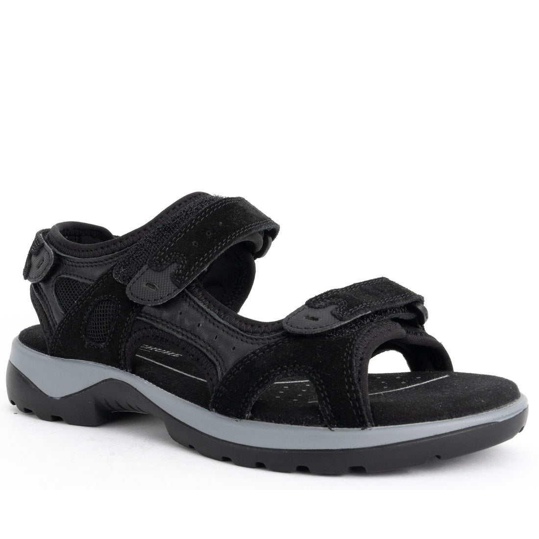 black casual open sandals