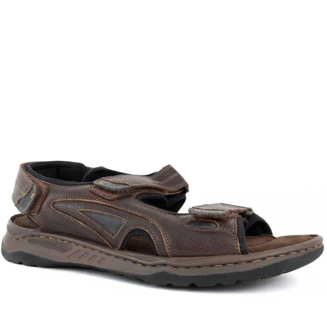 brown casual open sandals