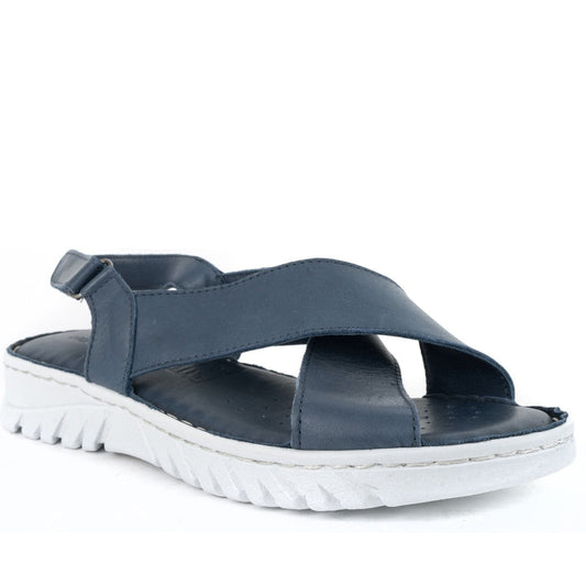 blue casual sandals