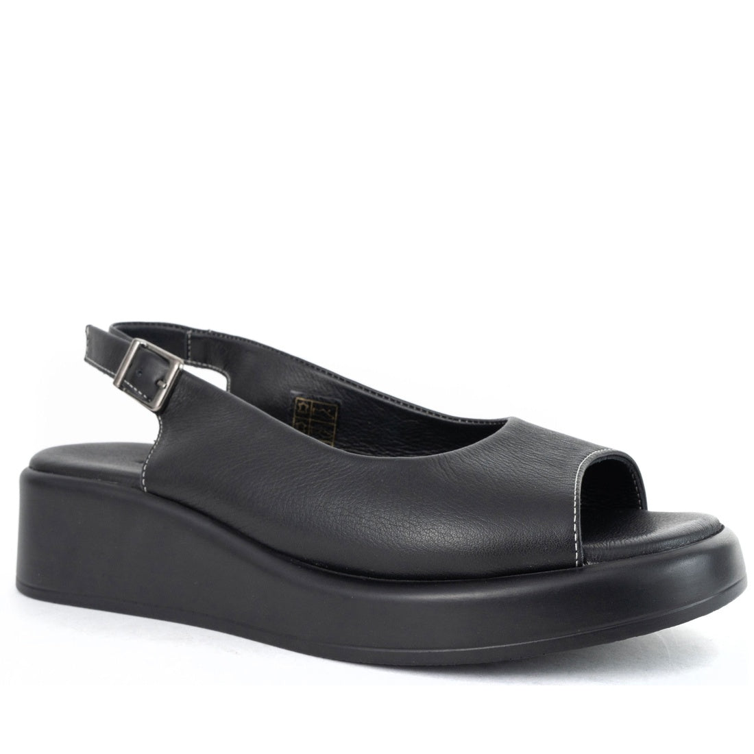 black casual sandals