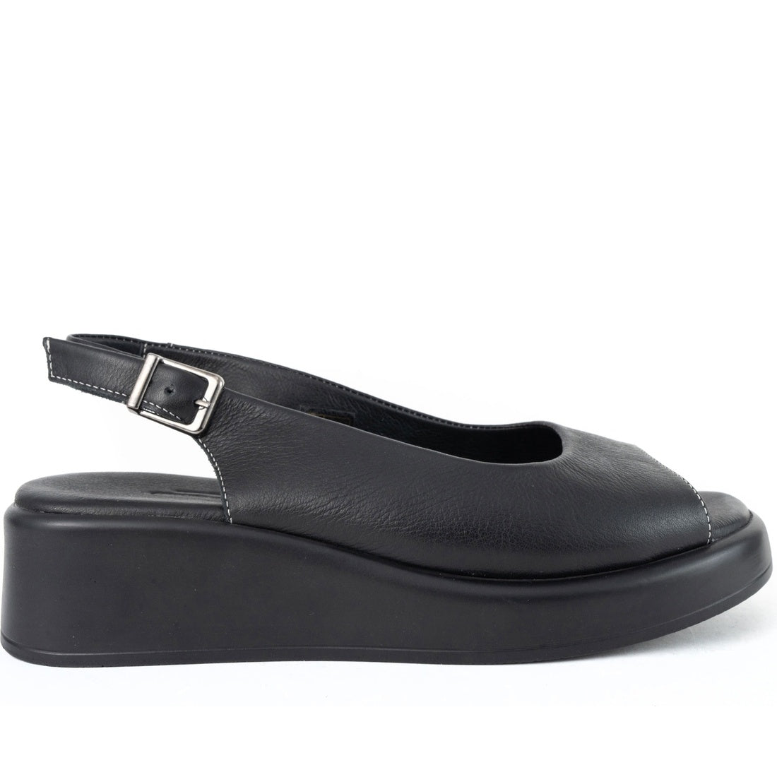 black casual sandals