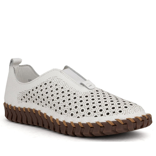 white casual closed leisure shoes
