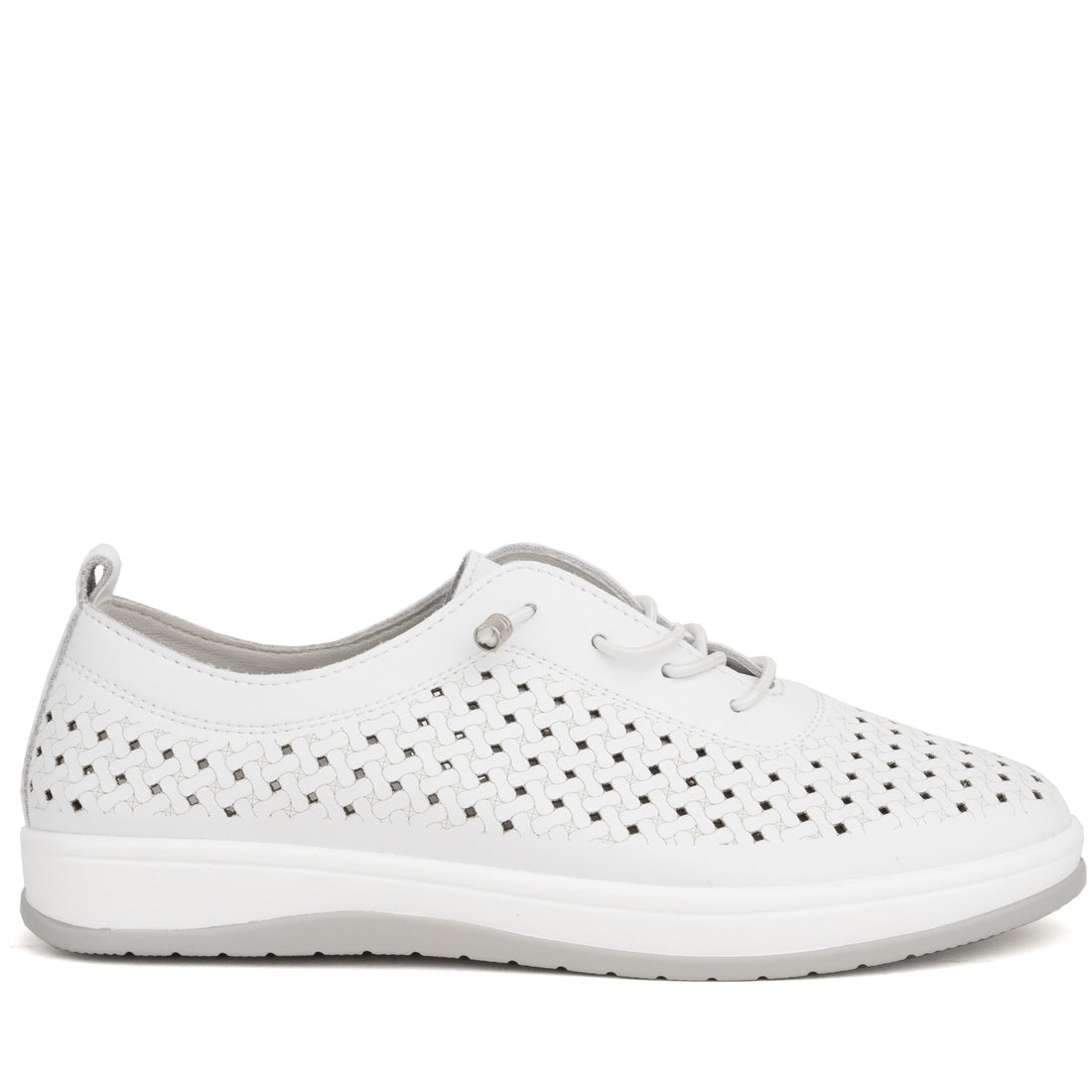 white casual closed leisure shoes