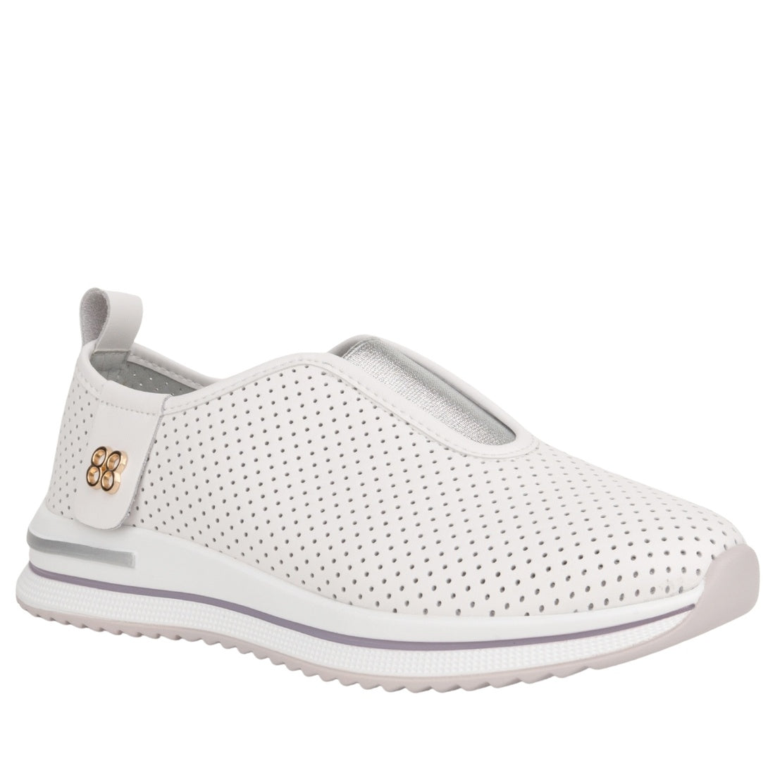 white casual closed leisure shoes