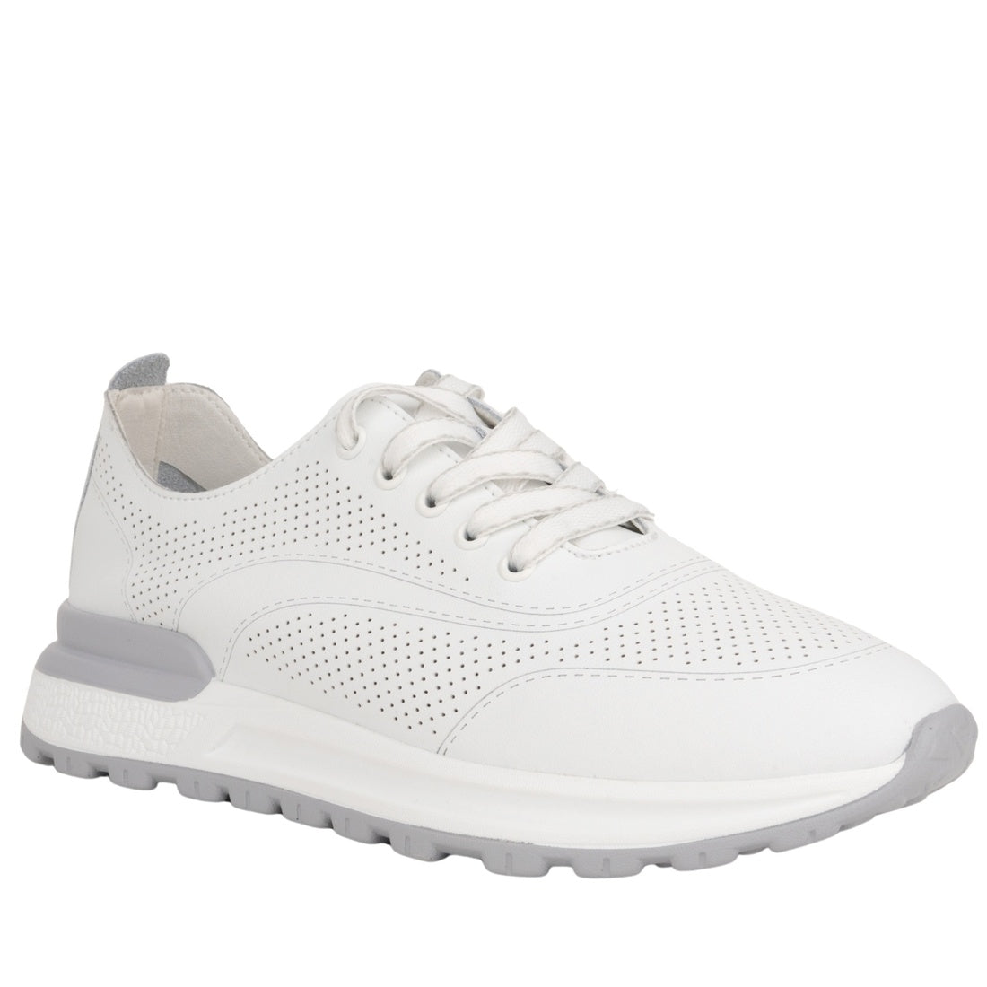 white casual closed sneakers